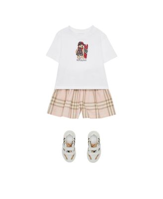 Girls' Ski Bear Cotton T-Shirt - Baby, Little Kid