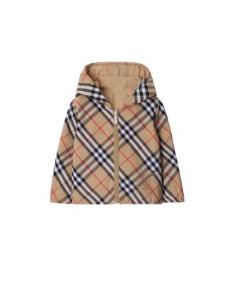 Boys' Reversible Check Cotton Blend Jacket - Baby, Little Kid
