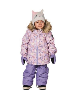  Girls' Two-Piece Play Snowsuit Cat Jacket - Baby, Little Kid
