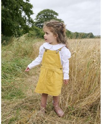  Girls' Ochre Corduroy Overall Dress - Baby, Little Kid, Big Kid