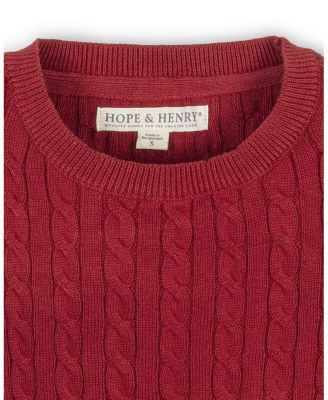 Girls' Organic Long Puff Sleeve Sweater with Bow Detail - Baby