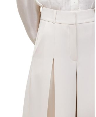  Pleat Detail Wide Leg Pants