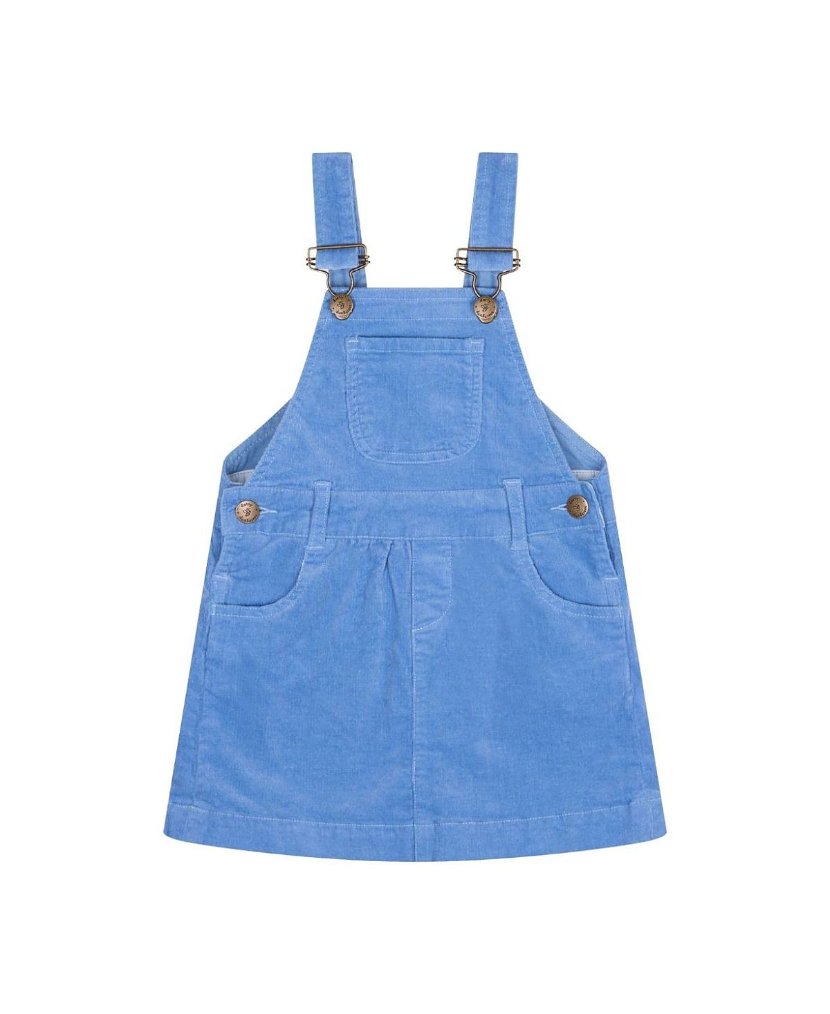 Dotty Dungarees Girls' Forget-Me-Not Corduroy Overall Dress - Baby, Little Kid