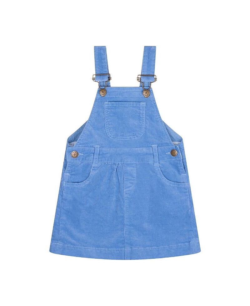 Dotty Dungarees Girls' Forget-Me-Not Corduroy Overall Dress - Baby, Little Kid