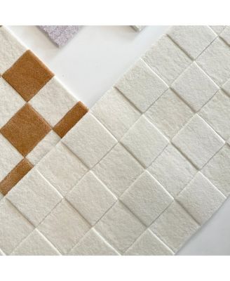  Rug Checkerboard 3.9 x 5.9 ft