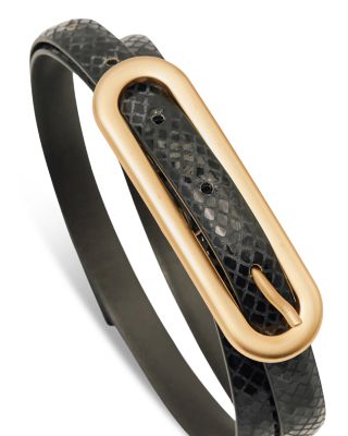Women's Chaya Snake Embossed Leather Belt