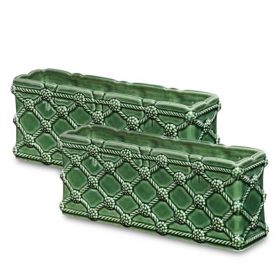Berry & Thread Petite Parterre Garden 8" Planter, Set of 2