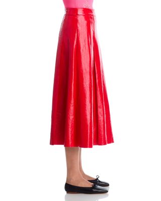 Faux Leather Maxi Skirt