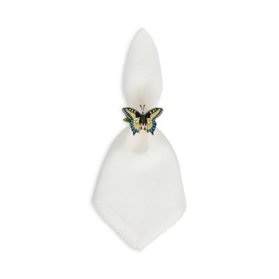 Meadow Walk Butterfly Napkin Rings, Set of 4