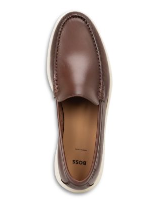 Men's Sienne Brown Leather Loafers