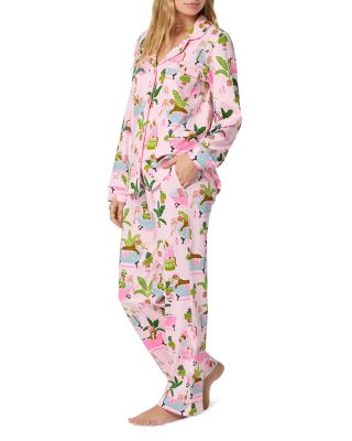 Spa Day Long Sleeve Classic Stretch Jersey Pajama Set