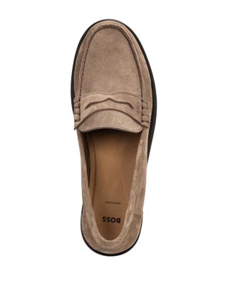 Men's Tevan Beige Suede Loafers