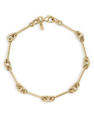 14K Yellow Gold Reese Chain Bar Link Bracelet