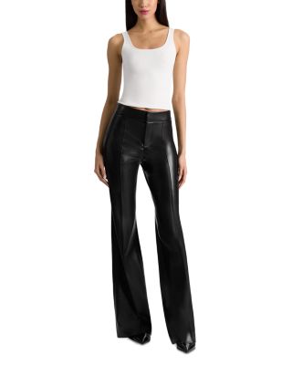 Dylan Faux Leather Wide Leg Pants 