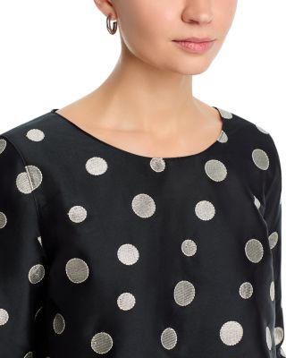 Ruffled Cuff Embroidered Dress