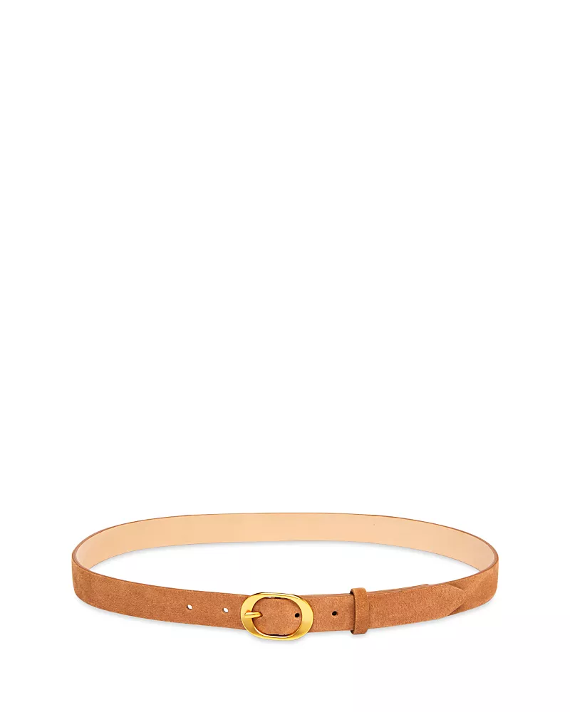 rag & bone Women's Vera Slim Suede Belt