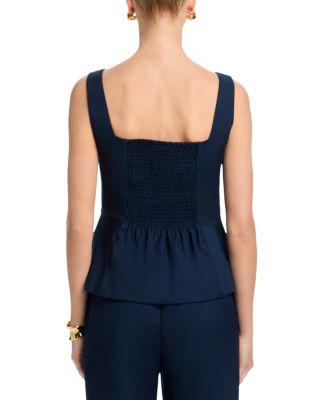 Lightweight Twill Square Neck Top & Relaxed Trousers