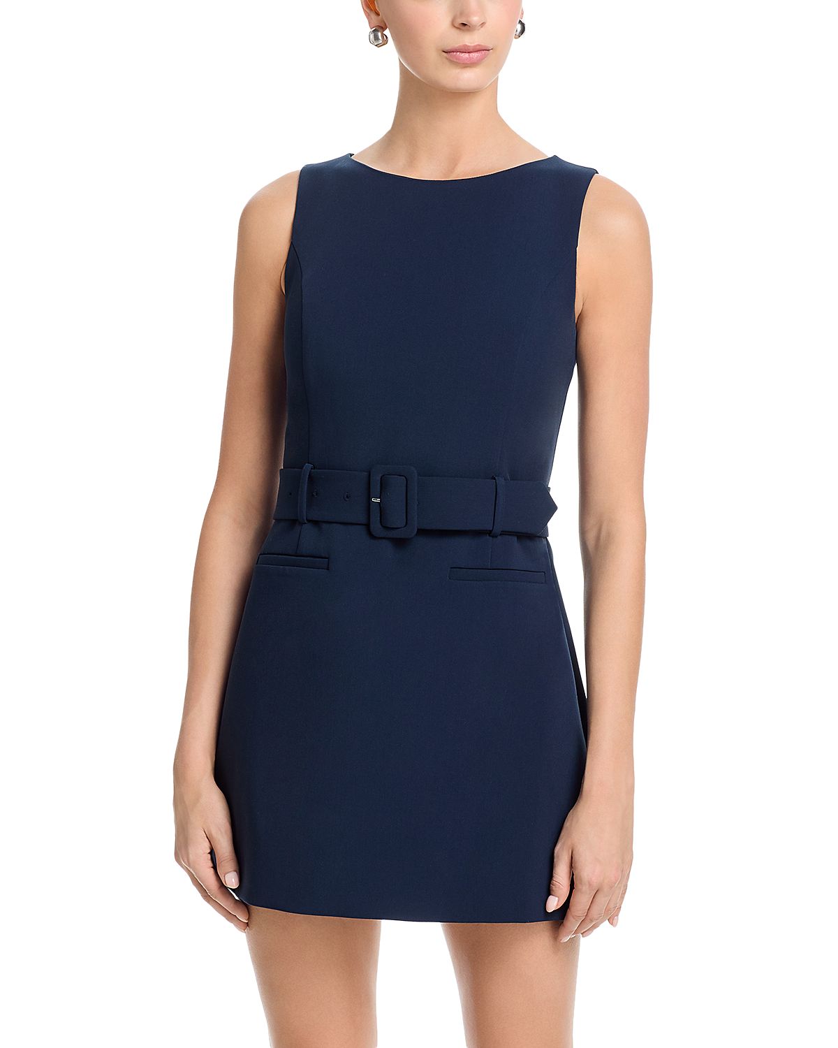French Connection Azra Twill Belted Mini Dress