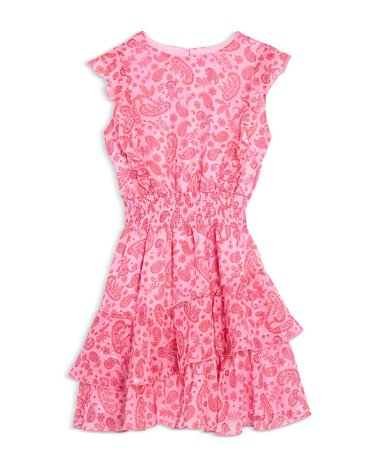 Aqua Girls' Sleeveless Ruffled Mini Dress, Little Kid, Big Kid - Exclusive