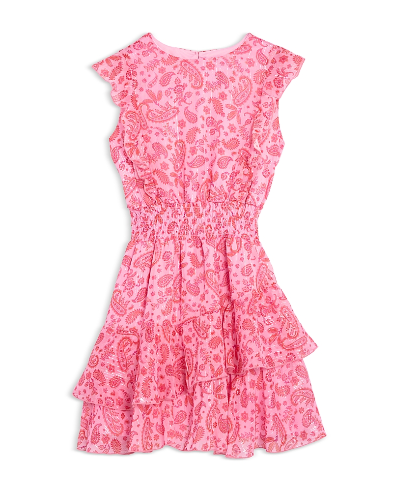 Aqua Girls' Sleeveless Ruffled Mini Dress, Little Kid, Big Kid - Exclusive