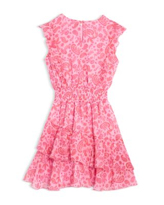 Girls' Sleeveless Ruffled Mini Dress, Little Kid, Big Kid - Exclusive