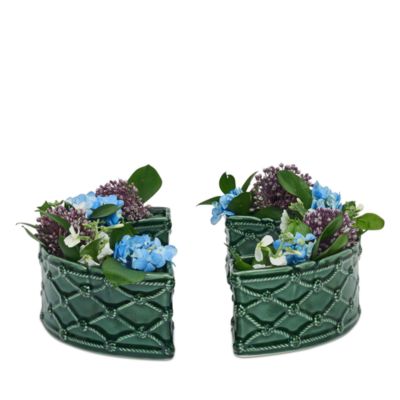 Berry & Thread Petite Parterre Garden Half Circle Vase, Set of 2