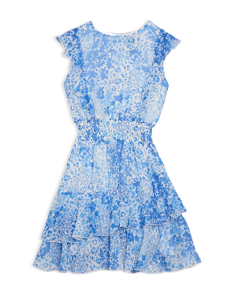 Aqua Girls' Sleeveless Ruffled Mini Dress, Little Kid, Big Kid - Exclusive