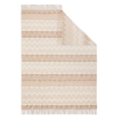 Gessetti Jacquard Wool Blend Throw