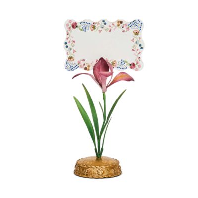 Meadow Walk Iris Place Card Holder