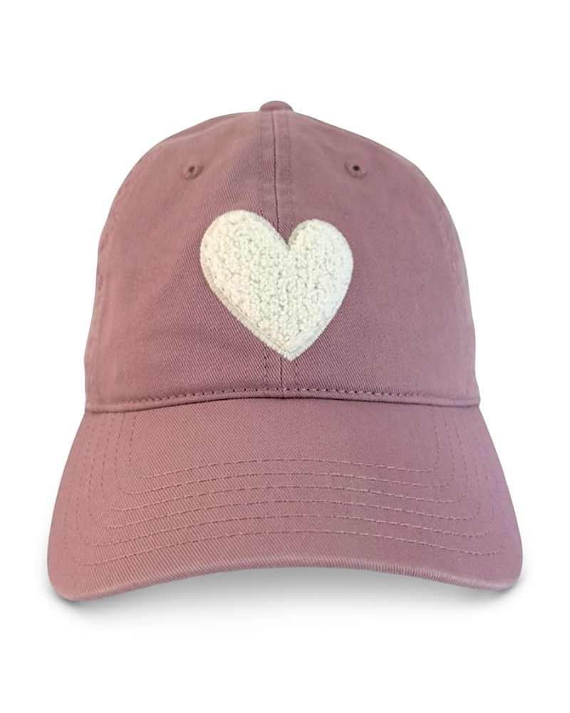 Kerri Rosenthal Imperfect Heart Chenille Baseball Cap
