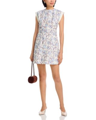 Cap Sleeve Floral Mini Dress