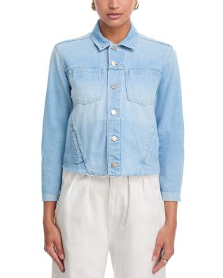 Janelle Slim-Fit Raw Denim Jacket