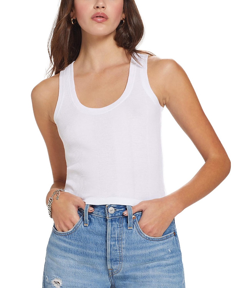 Goldie Lewinter Variegated Rib Crop Tank Top