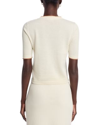 Contrast Stripe Knit Tee