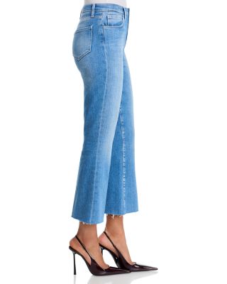 Kendra High Rise Crop Flare Jeans in Getty