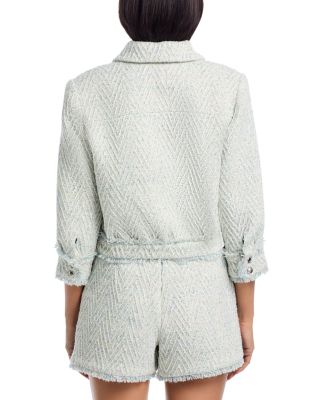 Jia Crop Fringe Jacket