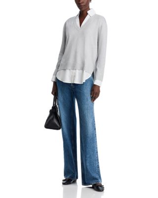 Collared Layered Sweater