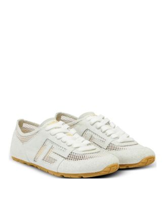  Women's Racer 45 Trainers in Calfskin, Suede and Nylon