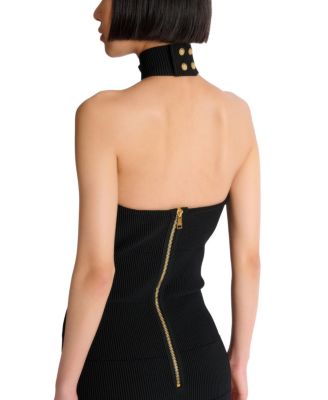  Long Sleeveless Dress with Embellished Detail