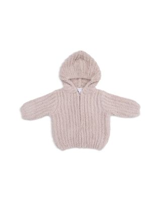 Girls' Chenille Striped Texture Hooded Jacket - Baby, Little Kid