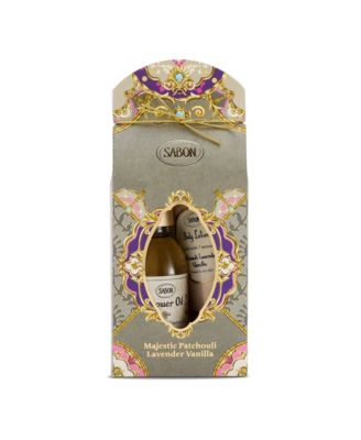  Majestic Gala 2025  Patchouli Lavender Vanilla Shower Oil + Body Lotion Kit