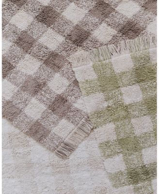 Lorena Canals Swan Lake Washable Rug Vichy Marron 4'11"x5'11" Area Rug