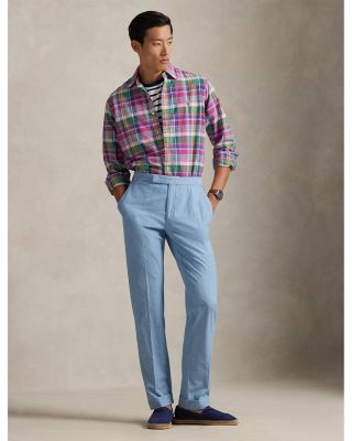 Classic Fit Plaid Oxford Shirt