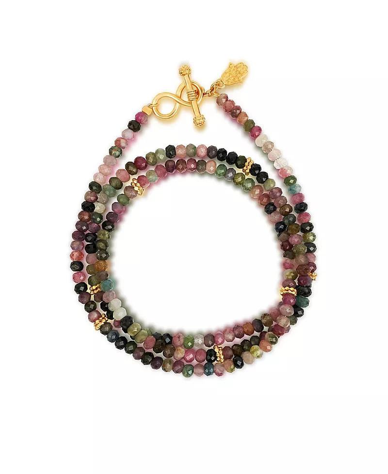 Karma and Luck Infinite Aspiration Tourmaline Wrap Bracelet