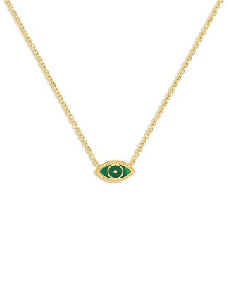 Future Visions Evil Eye Malachite Gold Necklace