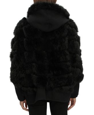  Shearling Lamb Parka with Whipstitch Trim