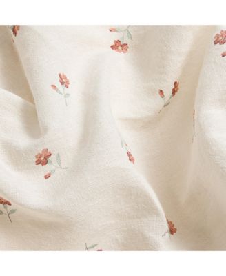 Posy Bud Linen Blend Pillowcase Pair, Standard