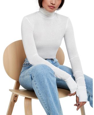  Eloise Sheer Turtleneck Top