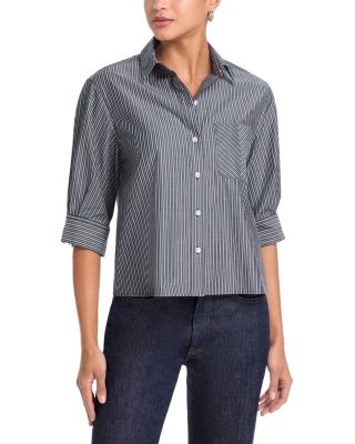 Lucia Striped Poplin Shirt