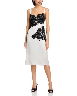 Fenna Silk Lace Appliqu&eacute; Dress